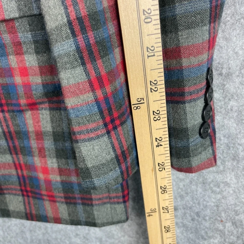 Madison Blazer Sport Coat Mens 42R Plaid Modern Fit 2 Button Preppy Academia